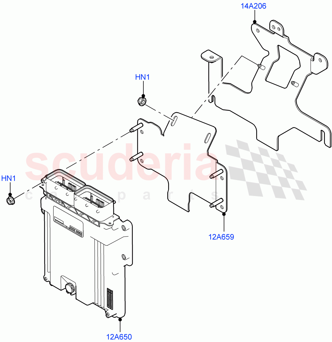 Engine Modules And Sensors (LHD) (2.0L AJ200P Hi PHEV, 2.0L I4 Mid DOHC AJ200 Petrol) ((V) FROMMA000001) of Land Rover Land Rover Range Rover Velar (2017+) [2.0 Turbo Petrol AJ200P]