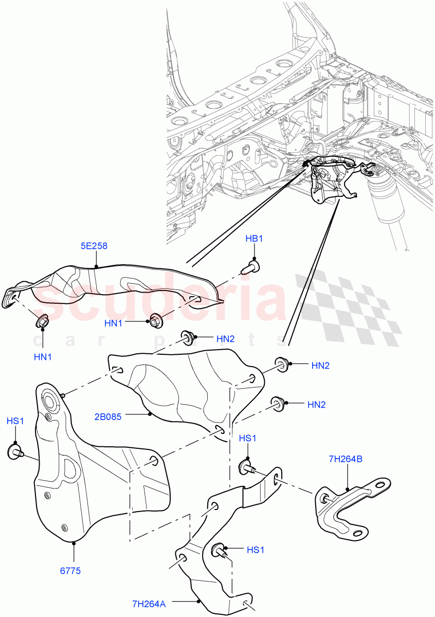 Splash And Heat Shields(Body)((V)FROMAA000001) of Land Rover Land Rover Discovery 4 (2010-2016) [3.0 Diesel 24V DOHC TC]