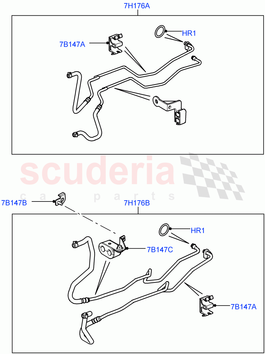 Transmission Cooling Systems(Cologne V6 4.0 EFI (SOHC),6 Speed Auto ZF 6HP26 Steptronic,Lion Diesel 2.7 V6 (140KW))((V)FROMAA000001) of Land Rover Land Rover Discovery 4 (2010-2016) [5.0 OHC SGDI NA V8 Petrol]