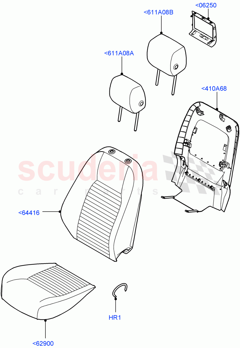 Front Seat Covers(Windsor Leather,Halewood (UK))((V)TOKH999999) of Land Rover Land Rover Discovery Sport (2015+) [2.0 Turbo Petrol GTDI]