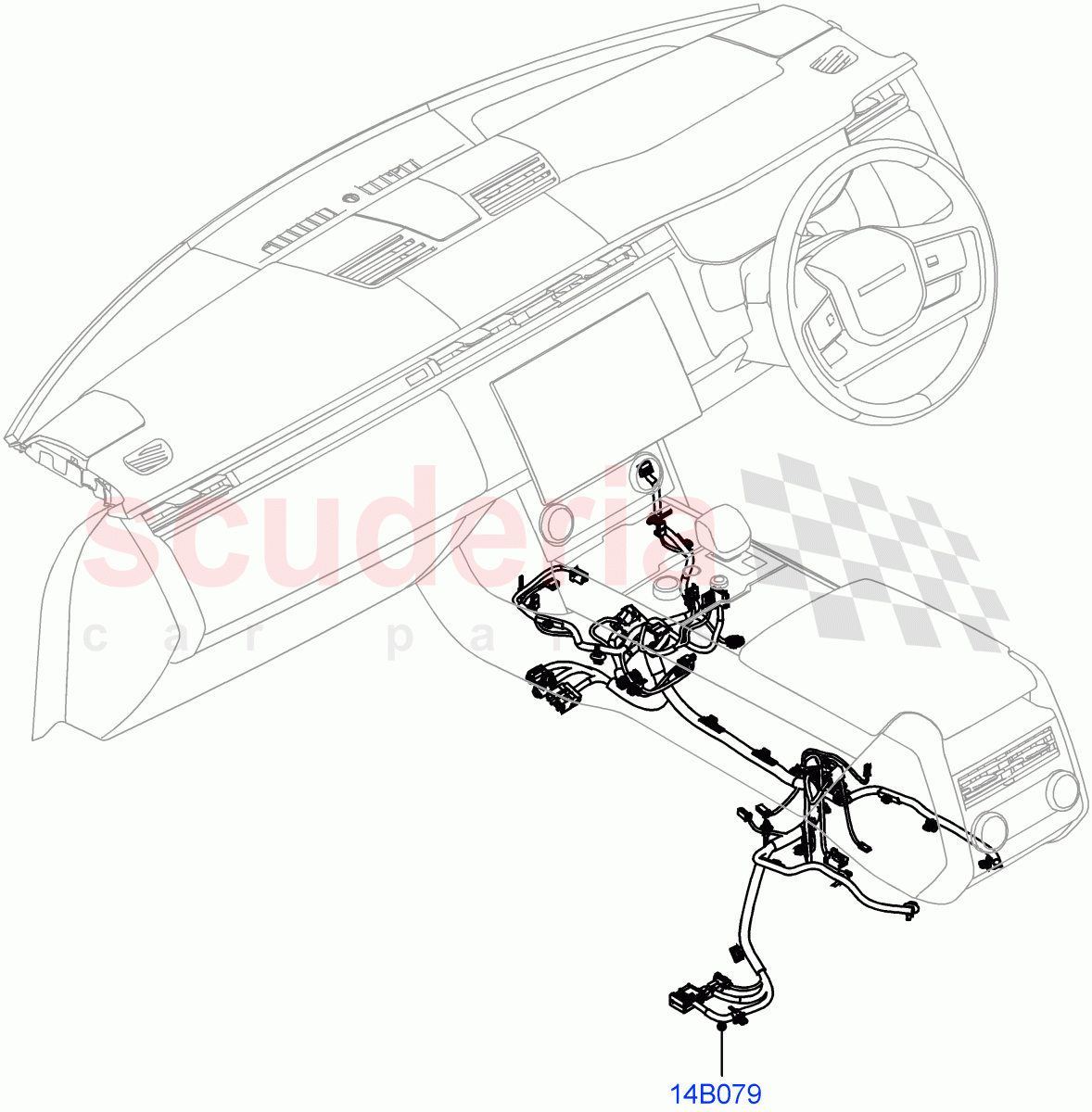 Center Console Harness of Land Rover Land Rover Range Rover (2022+) [3.0 I6 Turbo Diesel AJ20D6]