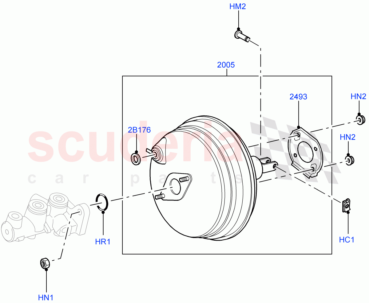 Brake Booster((V)FROMAA000001) of Land Rover Land Rover Range Rover (2010-2012) [5.0 OHC SGDI NA V8 Petrol]