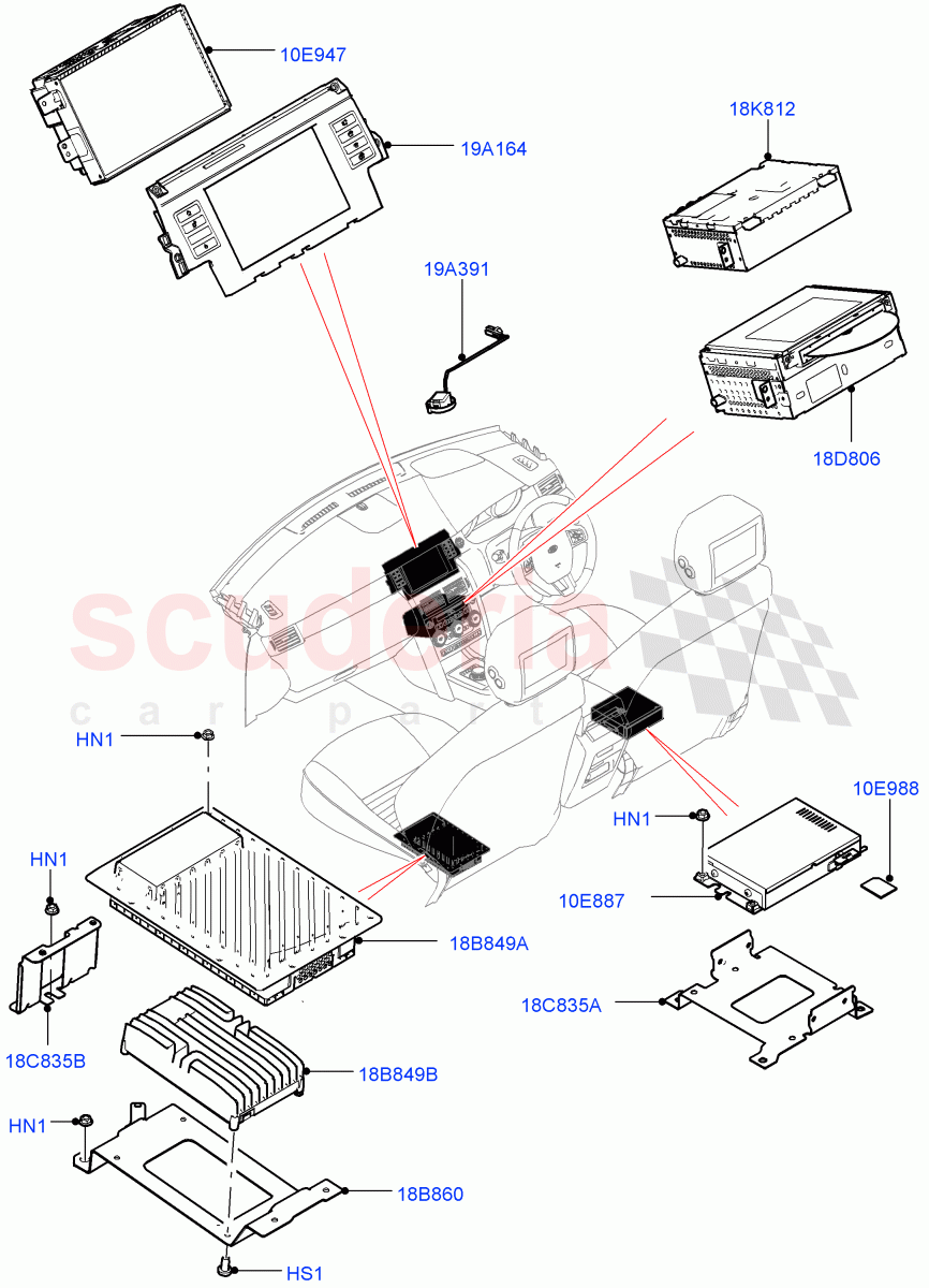 Audio Equipment - Original Fit(Itatiaia (Brazil))((V)FROMGT000001) of Land Rover Land Rover Discovery Sport (2015+) [2.0 Turbo Diesel]