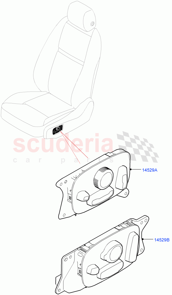 Switches(Seats)(Halewood (UK))((V)TOLH999999) of Land Rover Land Rover Range Rover Evoque (2019+) [2.0 Turbo Diesel]