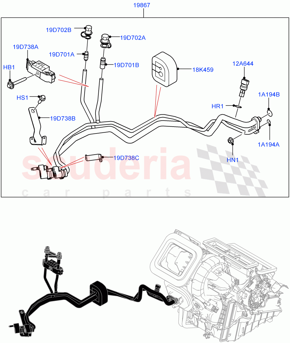Air Conditioning System (Changsu (China), Less Chiller Unit) ((V) FROMKG446857) of Land Rover Land Rover Discovery Sport (2015+) [1.5 I3 Turbo Petrol AJ20P3]