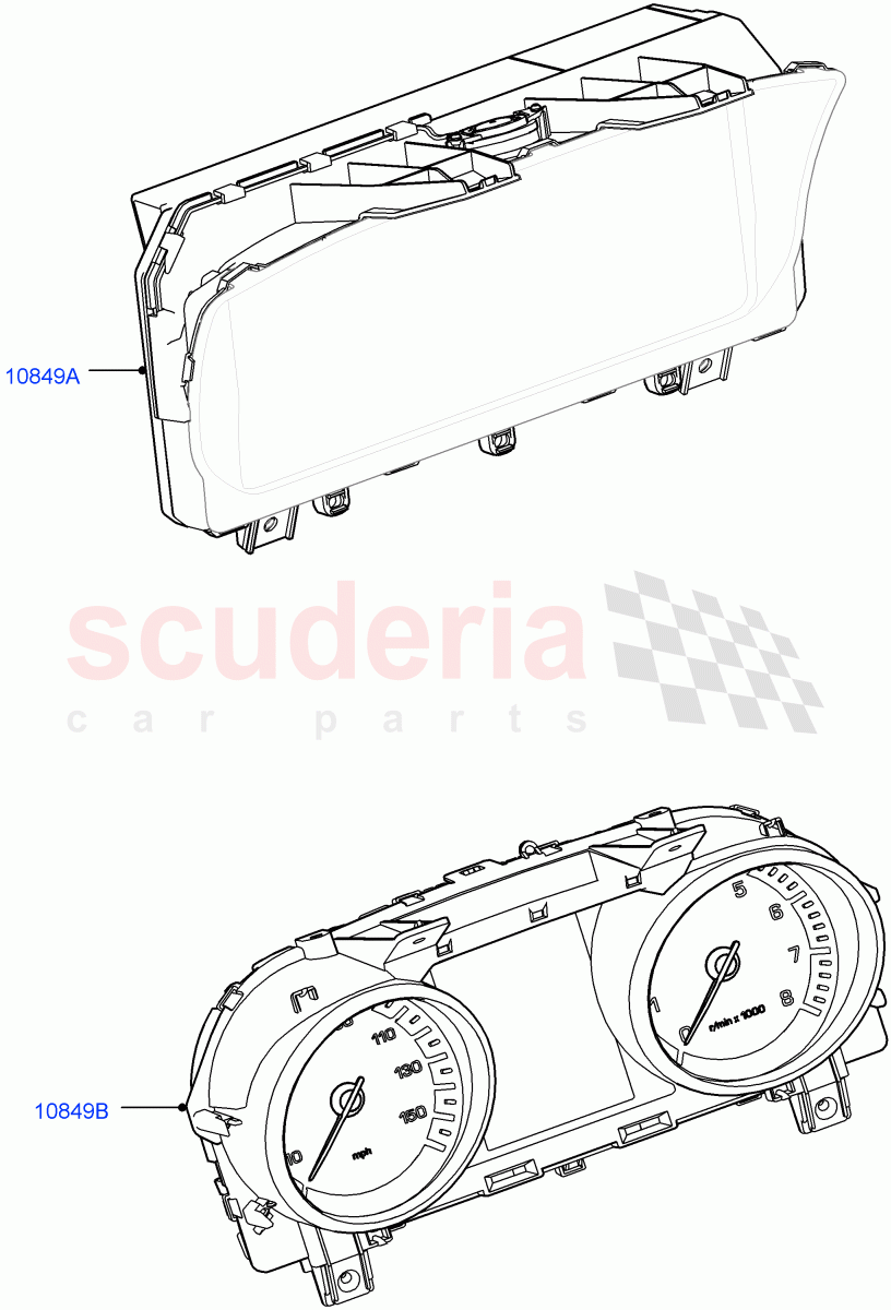 Instrument Cluster(Changsu (China)) of Land Rover Land Rover Range Rover Evoque (2019+) [2.0 Turbo Petrol AJ200P]