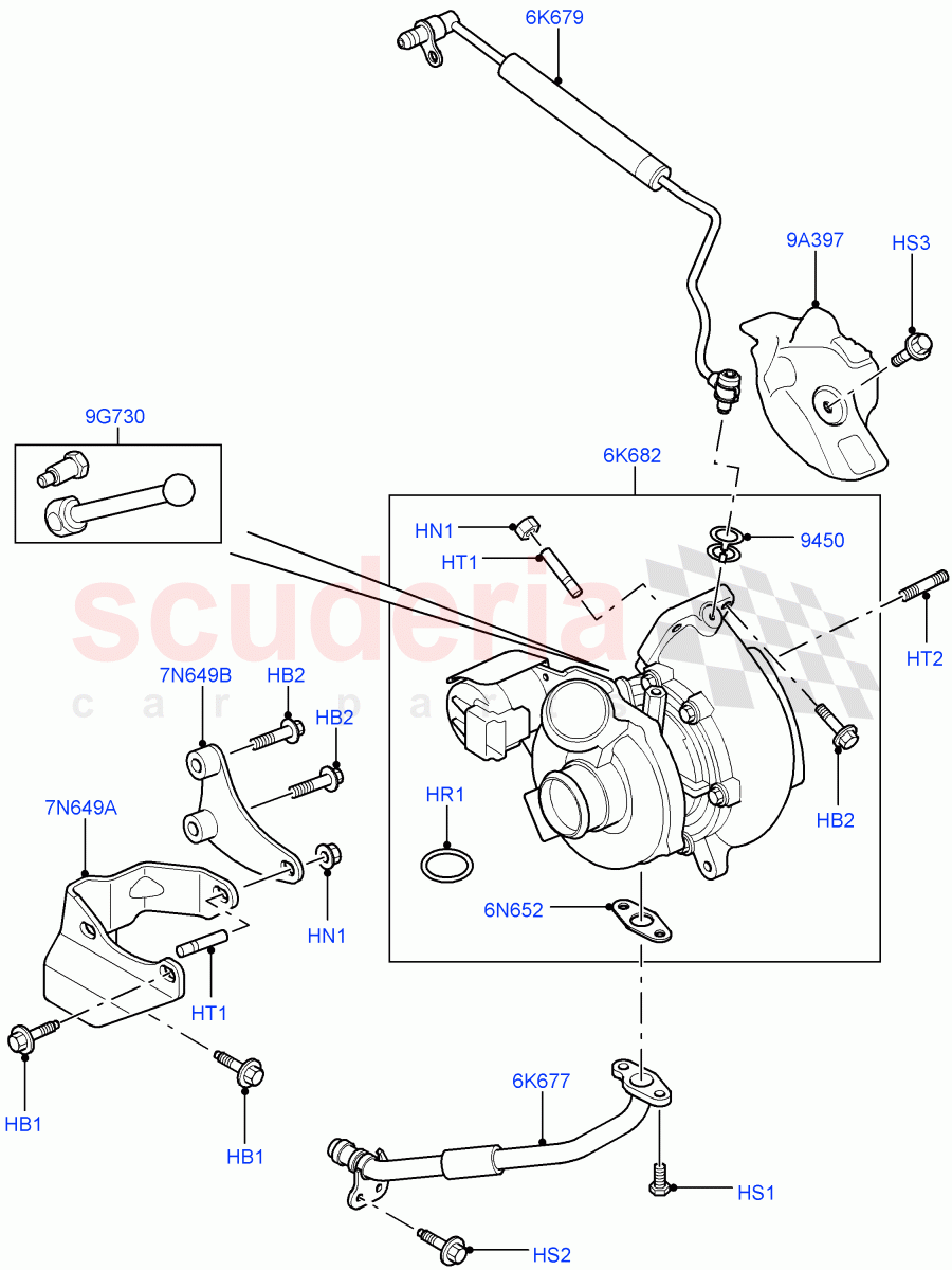 Turbocharger(Lion Diesel 2.7 V6 (140KW))((V)TO9A999999) of Land Rover Land Rover Range Rover Sport (2005-2009) [2.7 Diesel V6]