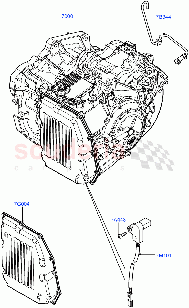 Auto Trans Assy & Speedometer Drive(6 Speed Auto AWF21 AWD) of Land Rover Land Rover Range Rover Evoque (2012-2018) [2.0 Turbo Petrol AJ200P]