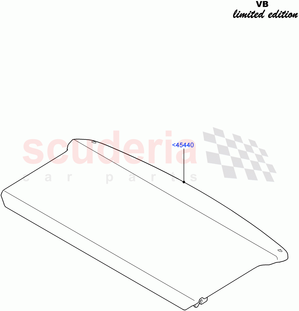 Load Compartment Trim(Package Tray)(Victoria Beckham Limited Edition,Halewood (UK)) of Land Rover Land Rover Range Rover Evoque (2012-2018) [2.0 Turbo Petrol AJ200P]