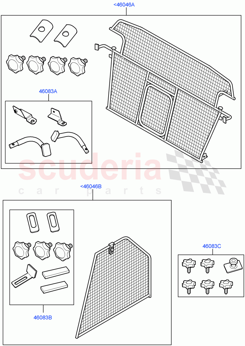 Dog Guard/Partition(Accessory)((V)TO9A999999) of Land Rover Land Rover Range Rover Sport (2005-2009) [4.2 Petrol V8 Supercharged]