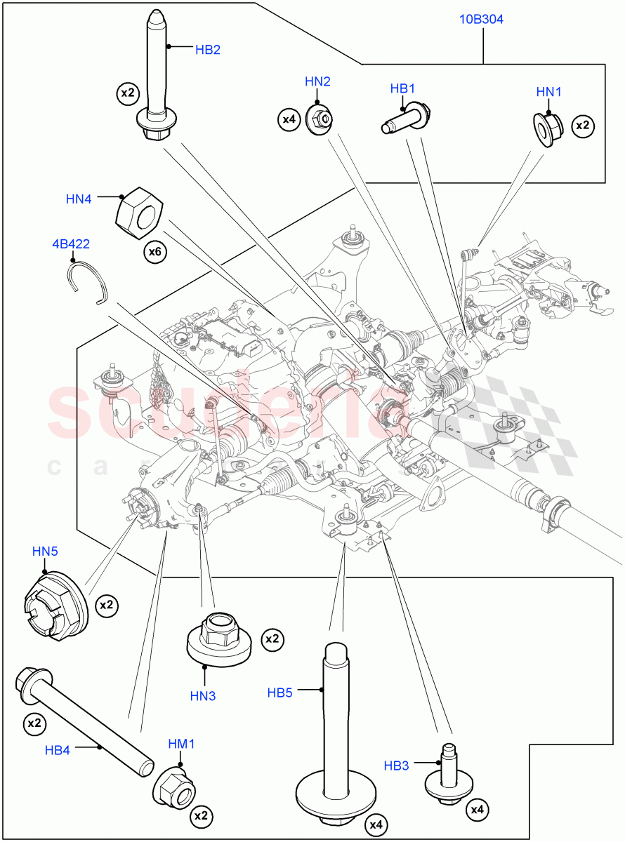 Transmission External Components (2.2L CR DI 16V Diesel, 9 Speed Auto AWD, Halewood (UK)) of Land Rover Land Rover Range Rover Evoque (2012-2018) [2.0 Turbo Diesel]