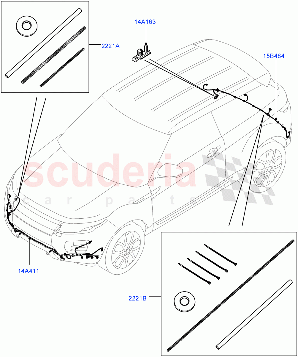 Electrical Wiring - Body And Rear(Bumper)(Changsu (China))((V)FROMEG000001) of Land Rover Land Rover Range Rover Evoque (2012-2018) [2.0 Turbo Petrol GTDI]