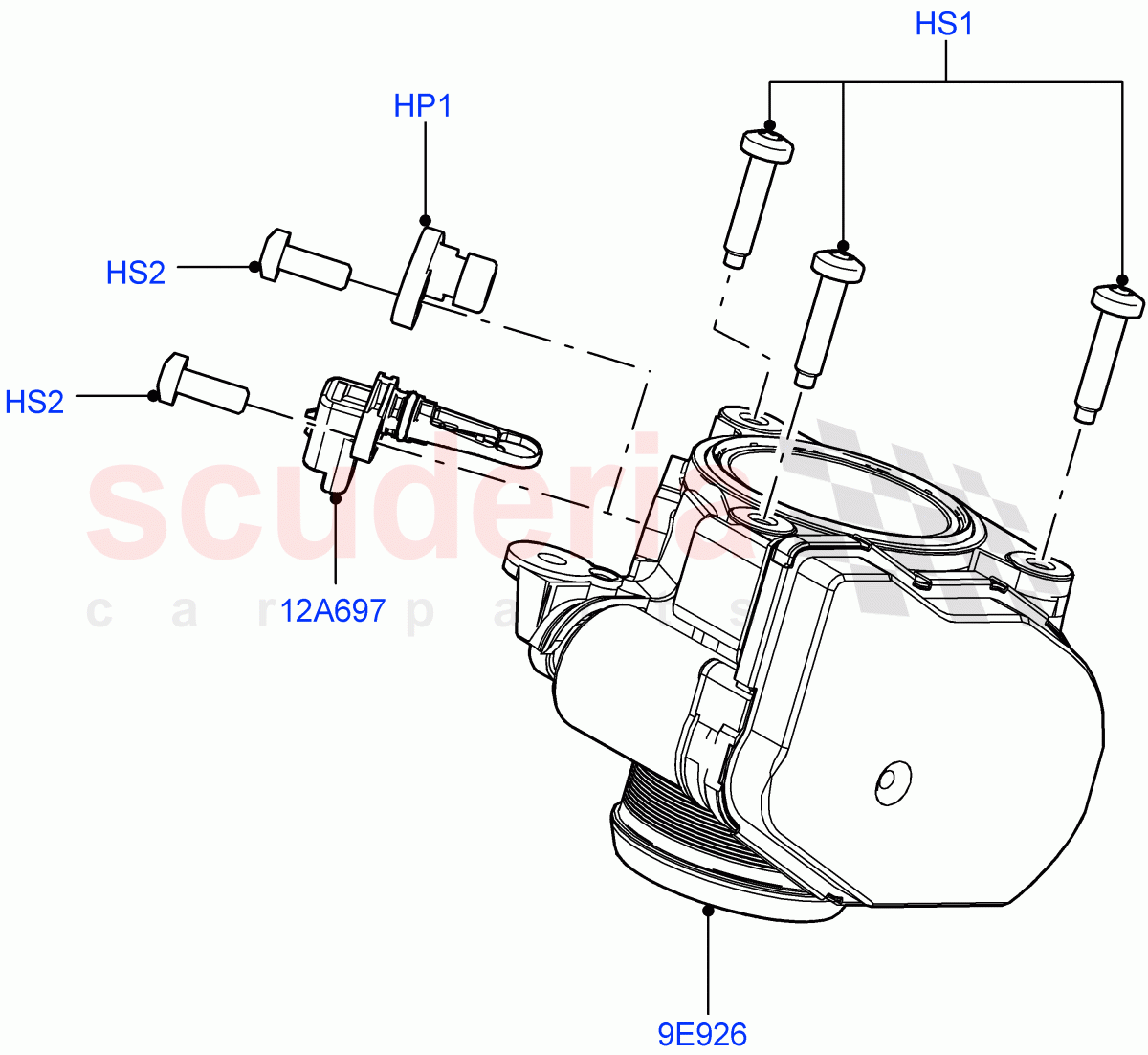 Throttle Housing (2.2L DOHC EFI TC DW12, 2.2L CR DI 16V Diesel) of Land Rover Land Rover Range Rover Evoque (2012-2018) [2.2 Single Turbo Diesel]