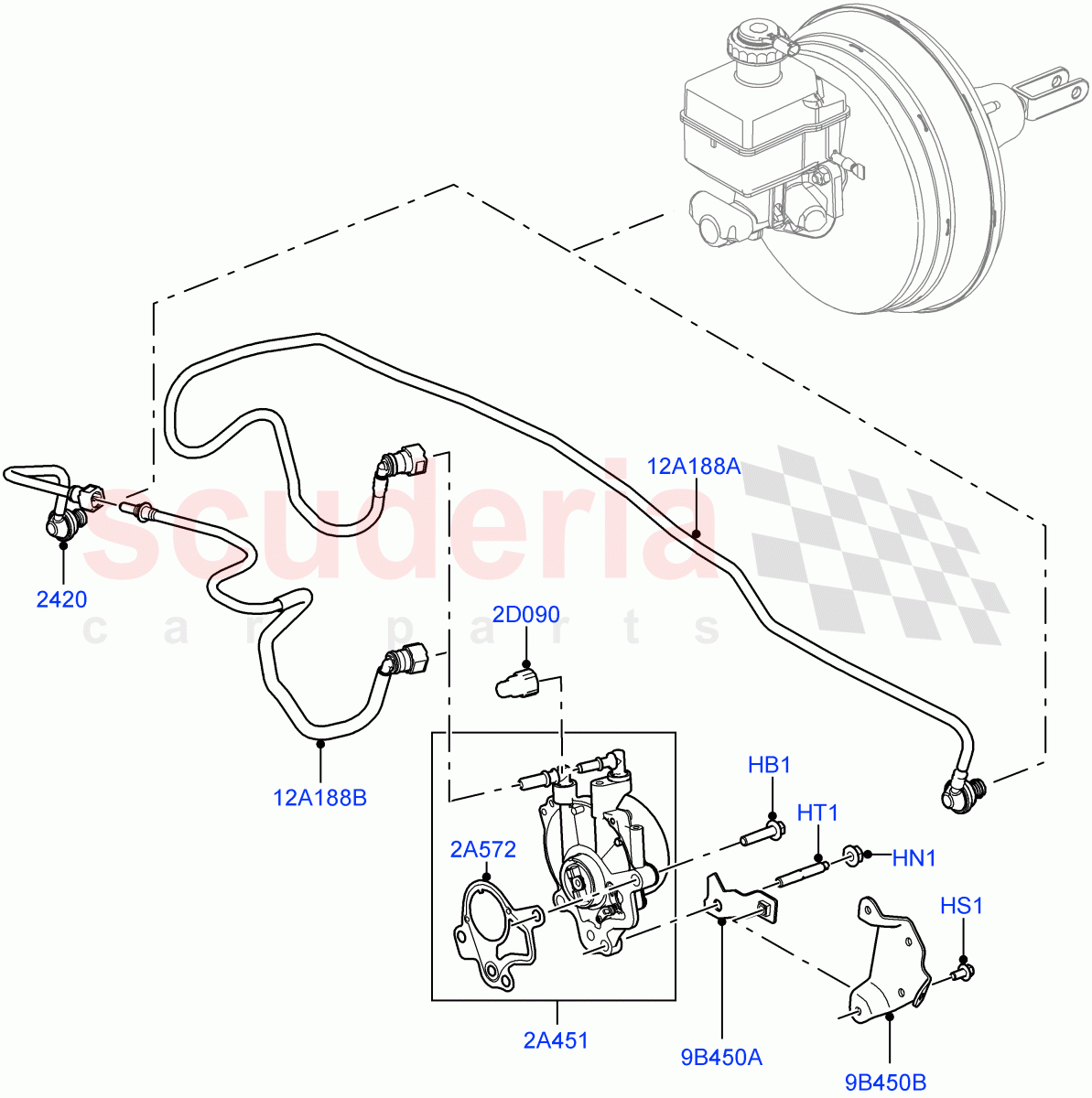 Vacuum Control And Air Injection(Lion Diesel 2.7 V6 (140KW))((V)FROMAA000001) of Land Rover Land Rover Discovery 4 (2010-2016) [2.7 Diesel V6]