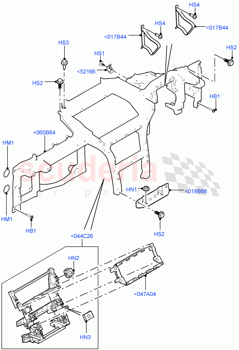 Instrument Panel(Internal Components) of Land Rover Land Rover Range Rover Sport (2014+) [3.0 I6 Turbo Petrol AJ20P6]