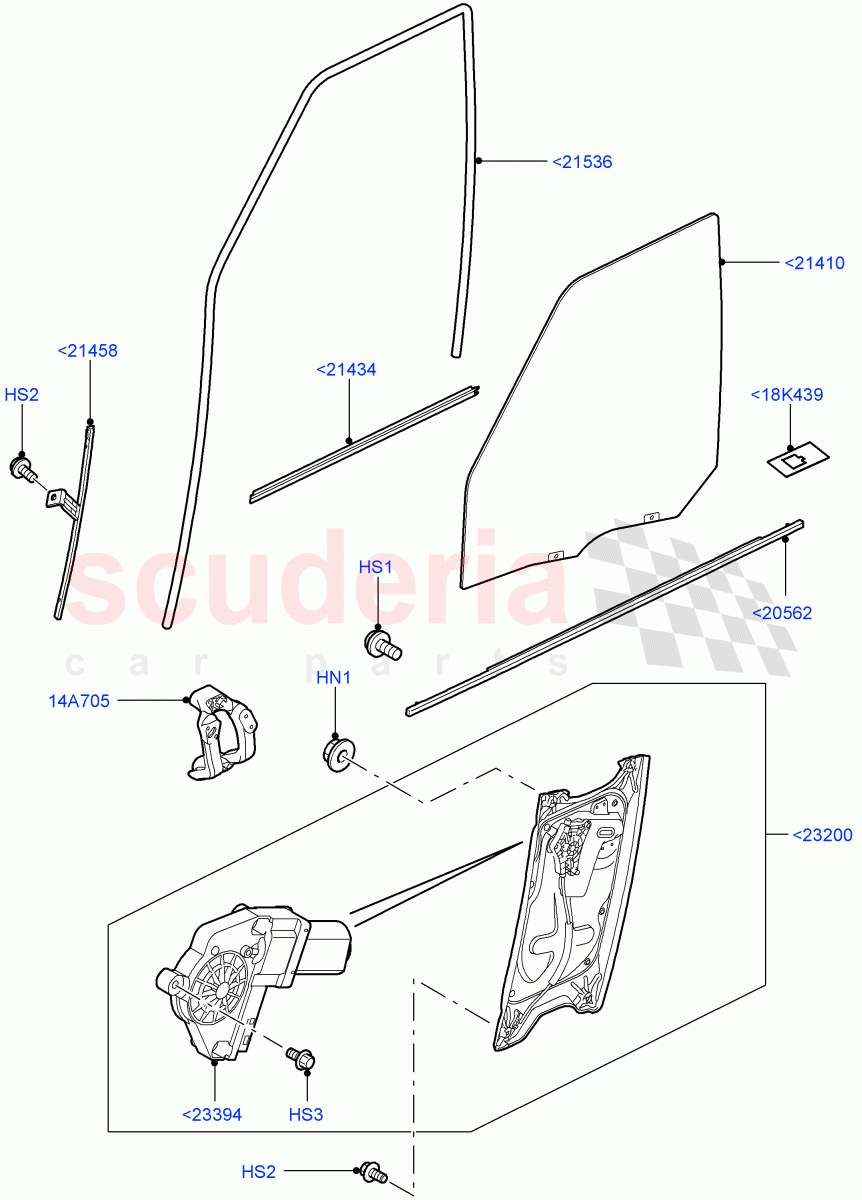 Front Door Glass & Window Controls((V)FROMAA000001) of Land Rover Land Rover Discovery 4 (2010-2016) [3.0 DOHC GDI SC V6 Petrol]