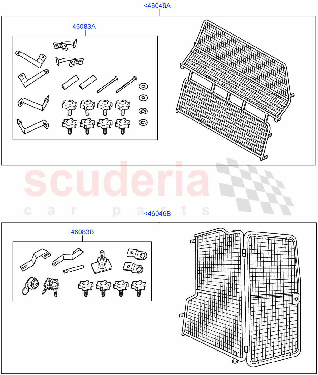 Dog Guard/Partition(Accessory)((V)FROMAA000001) of Land Rover Land Rover Discovery 4 (2010-2016) [3.0 Diesel 24V DOHC TC]