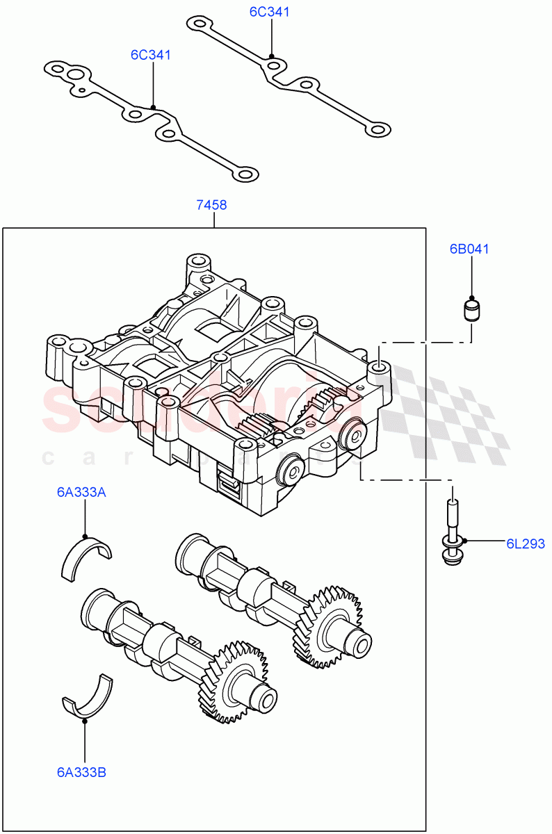 Balance Shafts And Drive (2.2L CR DI 16V Diesel, 2.2L DOHC EFI TC DW12) of Land Rover Land Rover Discovery Sport (2015+) [2.2 Single Turbo Diesel]
