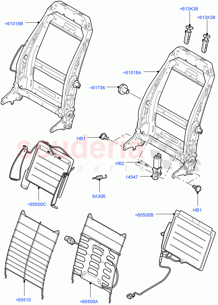 Front Seat Back ((V) FROMAA000001) of Land Rover Land Rover Range Rover Sport (2010-2013) [5.0 OHC SGDI NA V8 Petrol]