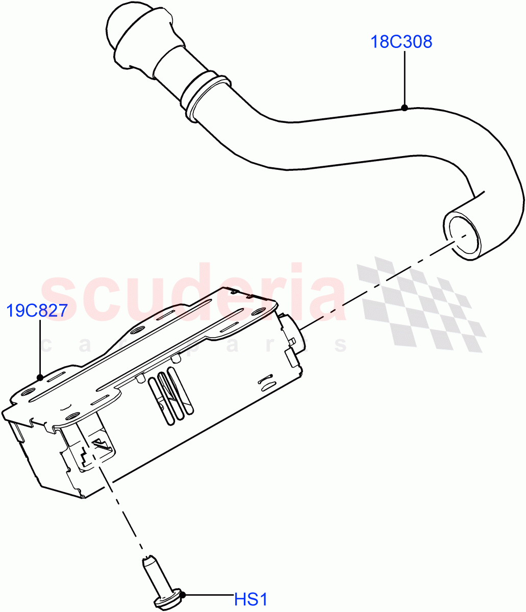 Heater/Air Cond.External Components (Ioniser, Solihull Plant Build) (Cabin Air Quality Ionisation) ((V) FROMJA000001) of Land Rover Land Rover Discovery 5 (2017+) [2.0 Turbo Diesel]