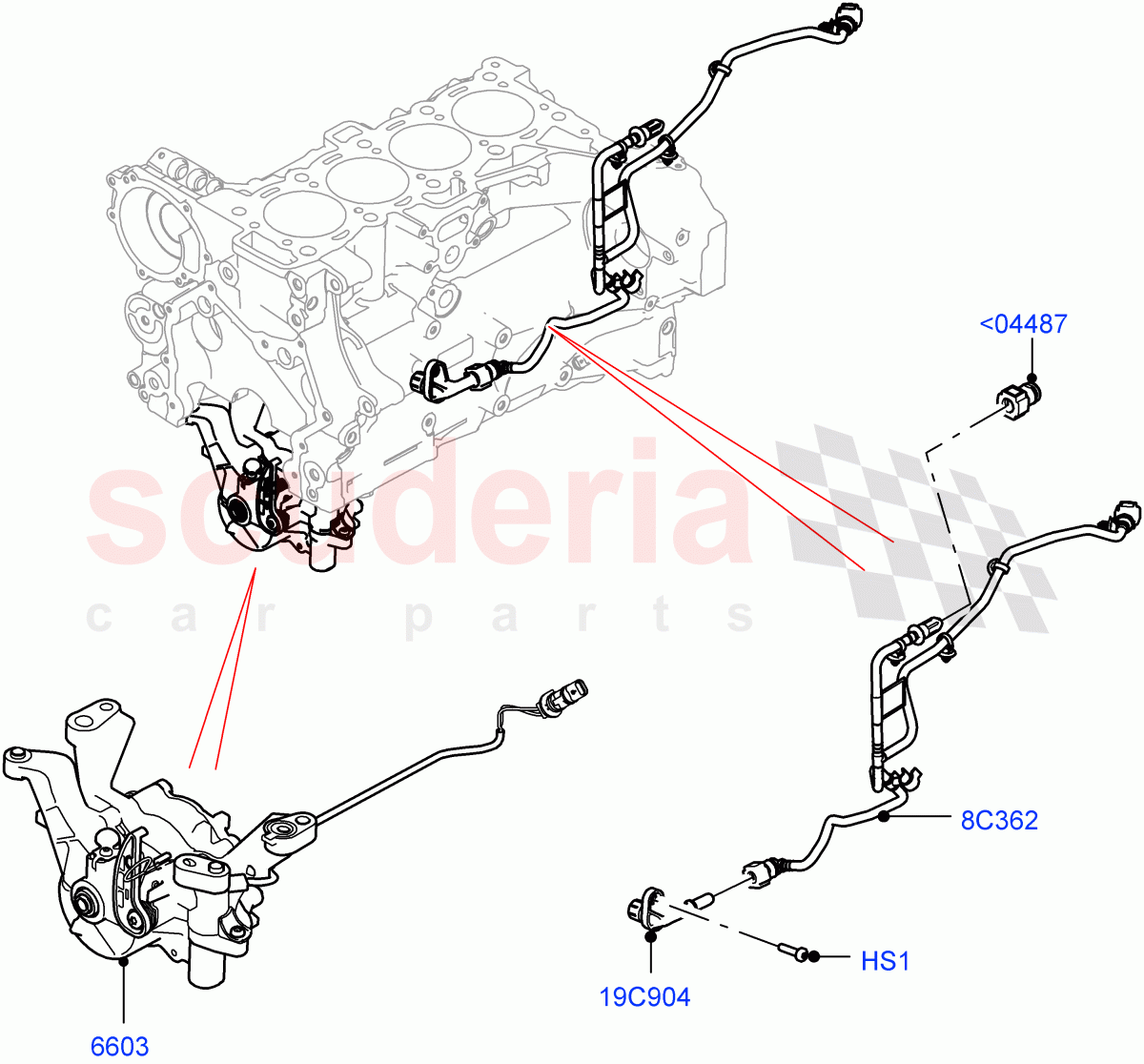 Vacuum Control And Air Injection (Nitra Plant Build) (2.0L AJ200P Hi PHEV) ((V) FROML2000001) of Land Rover Land Rover Defender (2020+) [2.0 Turbo Petrol AJ200P]