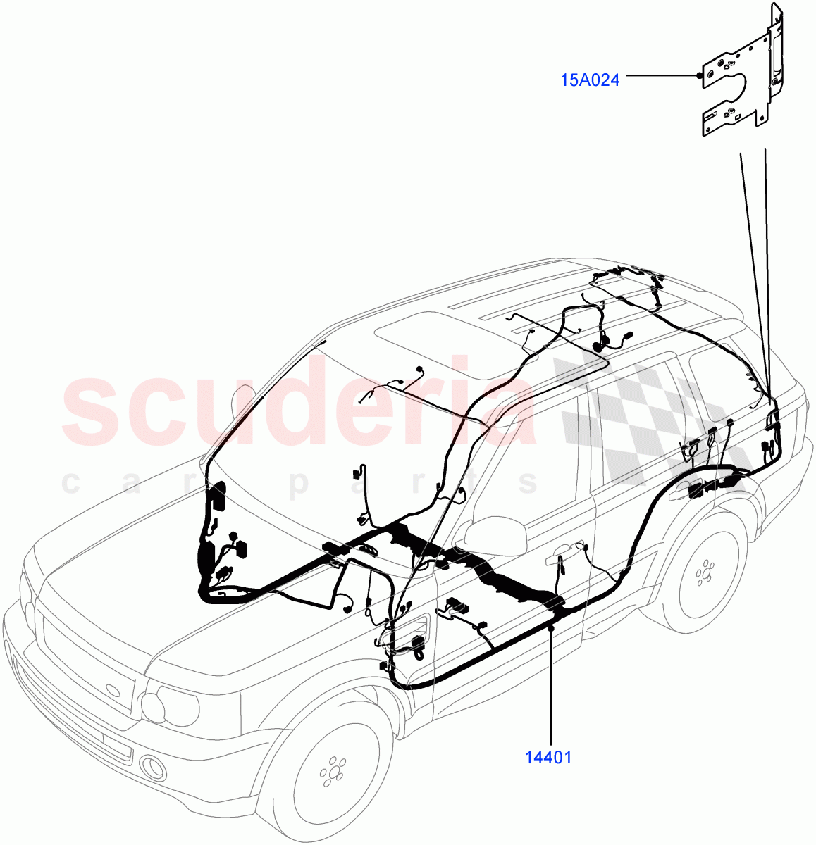 Electrical Wiring - Engine And Dash(Main Harness)((V)FROMCA000001) of Land Rover Land Rover Range Rover Sport (2010-2013) [5.0 OHC SGDI SC V8 Petrol]