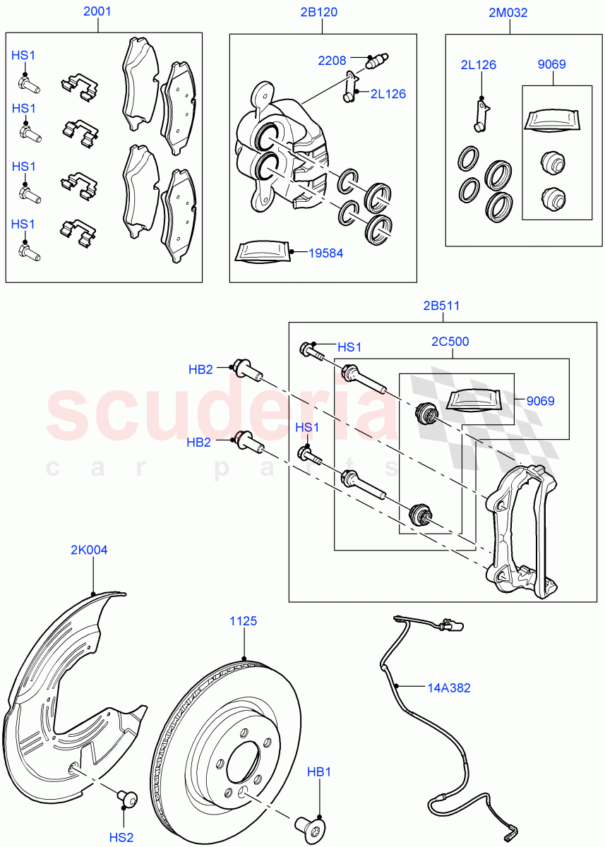 Front Brake Discs And Calipers(With Four Corner Air Suspension)((V)FROMEA000001) of Land Rover Land Rover Discovery 4 (2010-2016) [3.0 DOHC GDI SC V6 Petrol]