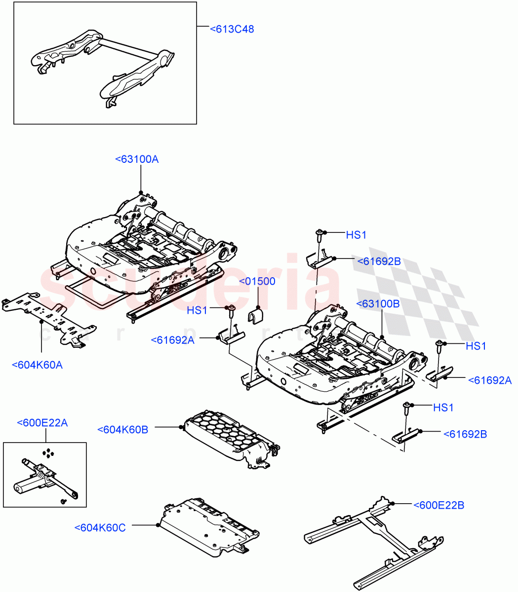 Front Seat Base(Itatiaia (Brazil))((V)FROMGT000001) of Land Rover Land Rover Discovery Sport (2015+) [2.0 Turbo Petrol GTDI]