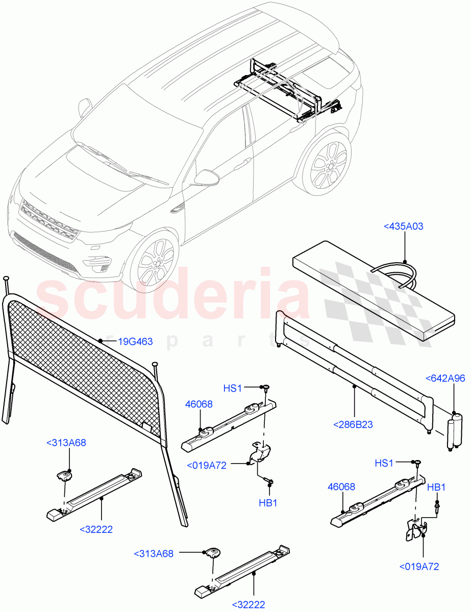 Load Compartment Trim(Floor)(Halewood (UK)) of Land Rover Land Rover Discovery Sport (2015+) [2.0 Turbo Petrol AJ200P]