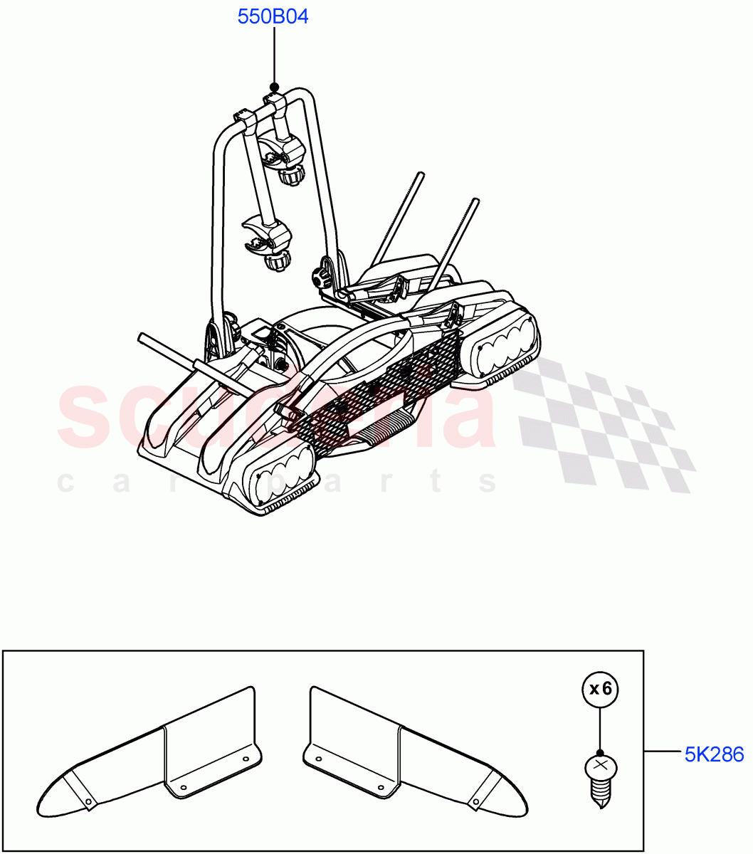 Carriers & Boxes(Bike Carriers) of Land Rover Land Rover Range Rover Velar (2017+) [3.0 DOHC GDI SC V6 Petrol]