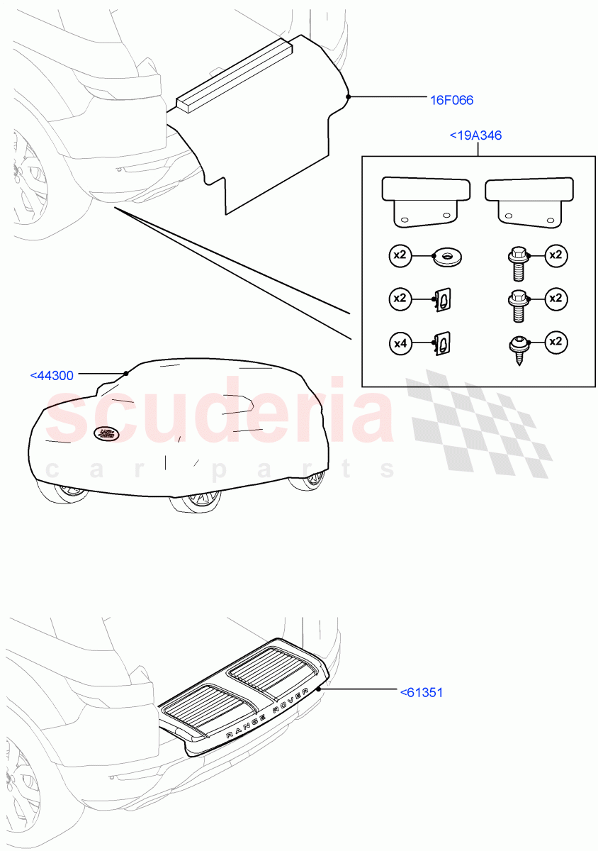 Exterior Body Protection(Accessory)(Halewood (UK),Itatiaia (Brazil)) of Land Rover Land Rover Range Rover Evoque (2012-2018) [2.0 Turbo Petrol GTDI]