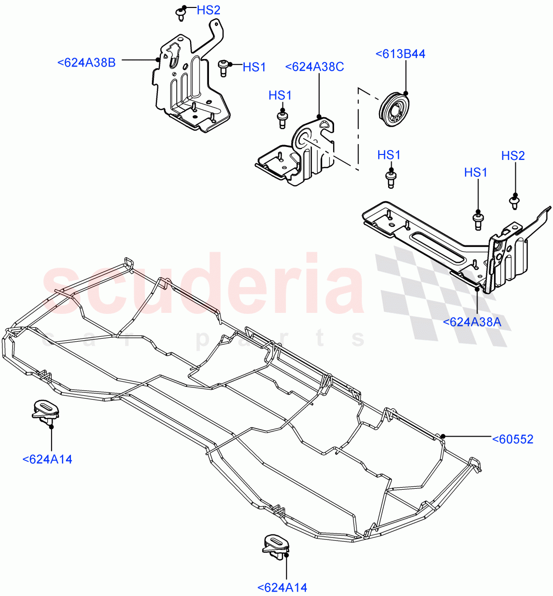 Rear Seat Base(Changsu (China))((V)FROMEG000001) of Land Rover Land Rover Range Rover Evoque (2012-2018) [2.0 Turbo Petrol AJ200P]