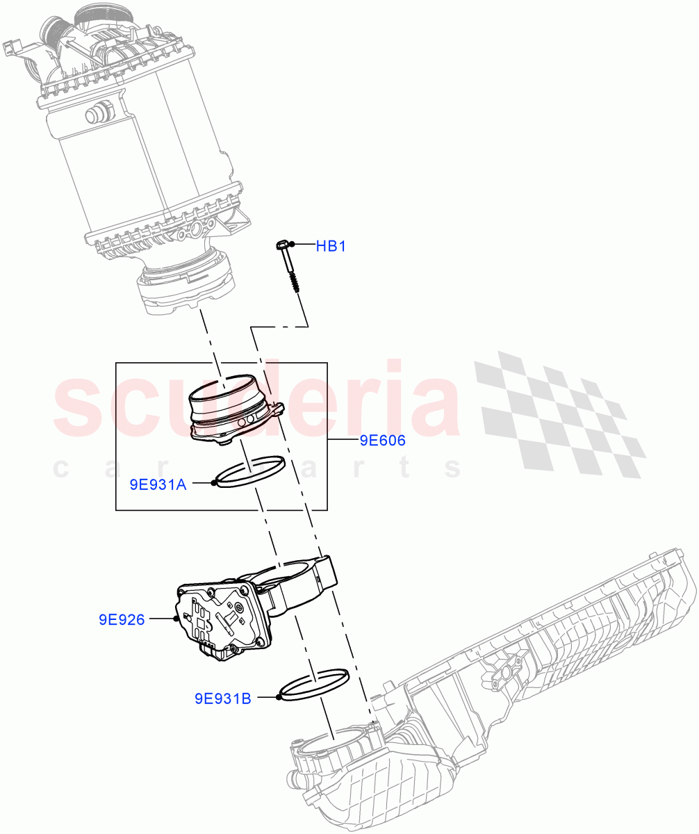 Throttle Housing(4.4 V8 Turbo Petrol (NC10)) of Land Rover Land Rover Range Rover (2022+) [4.4 V8 Turbo Petrol NC10]