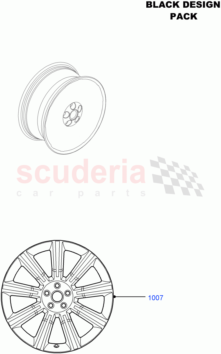 Wheels(Halewood (UK),Black Pack)((V)FROMDH000001) of Land Rover Land Rover Range Rover Evoque (2012-2018) [2.0 Turbo Petrol AJ200P]