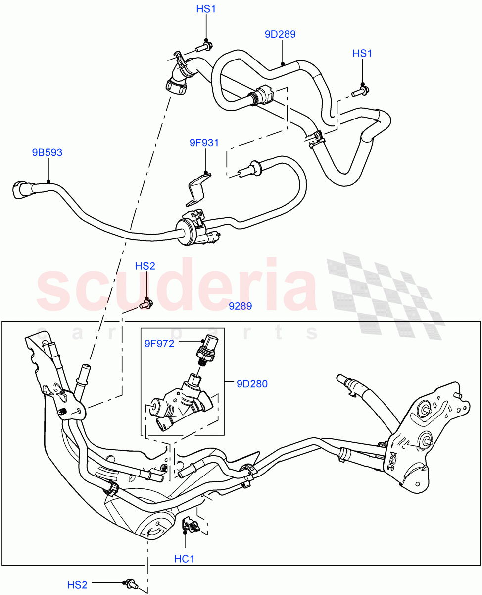 Fuel Lines(5.0L OHC SGDI NA V8 Petrol - AJ133)((V)FROMAA000001) of Land Rover Land Rover Range Rover Sport (2010-2013) [5.0 OHC SGDI NA V8 Petrol]