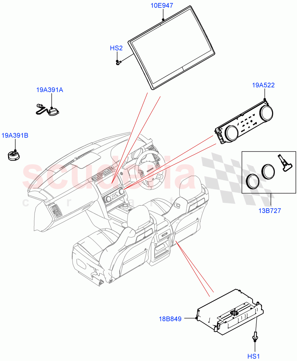 Audio Equipment - Original Fit(Nitra Plant Build)((V)FROMM2000001) of Land Rover Land Rover Discovery 5 (2017+) [2.0 Turbo Diesel]