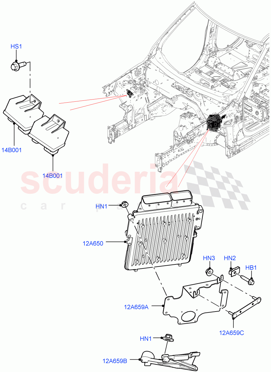 Engine Modules And Sensors (4.4L DOHC DITC V8 Diesel) of Land Rover Land Rover Range Rover (2012-2021) [4.4 DOHC Diesel V8 DITC]