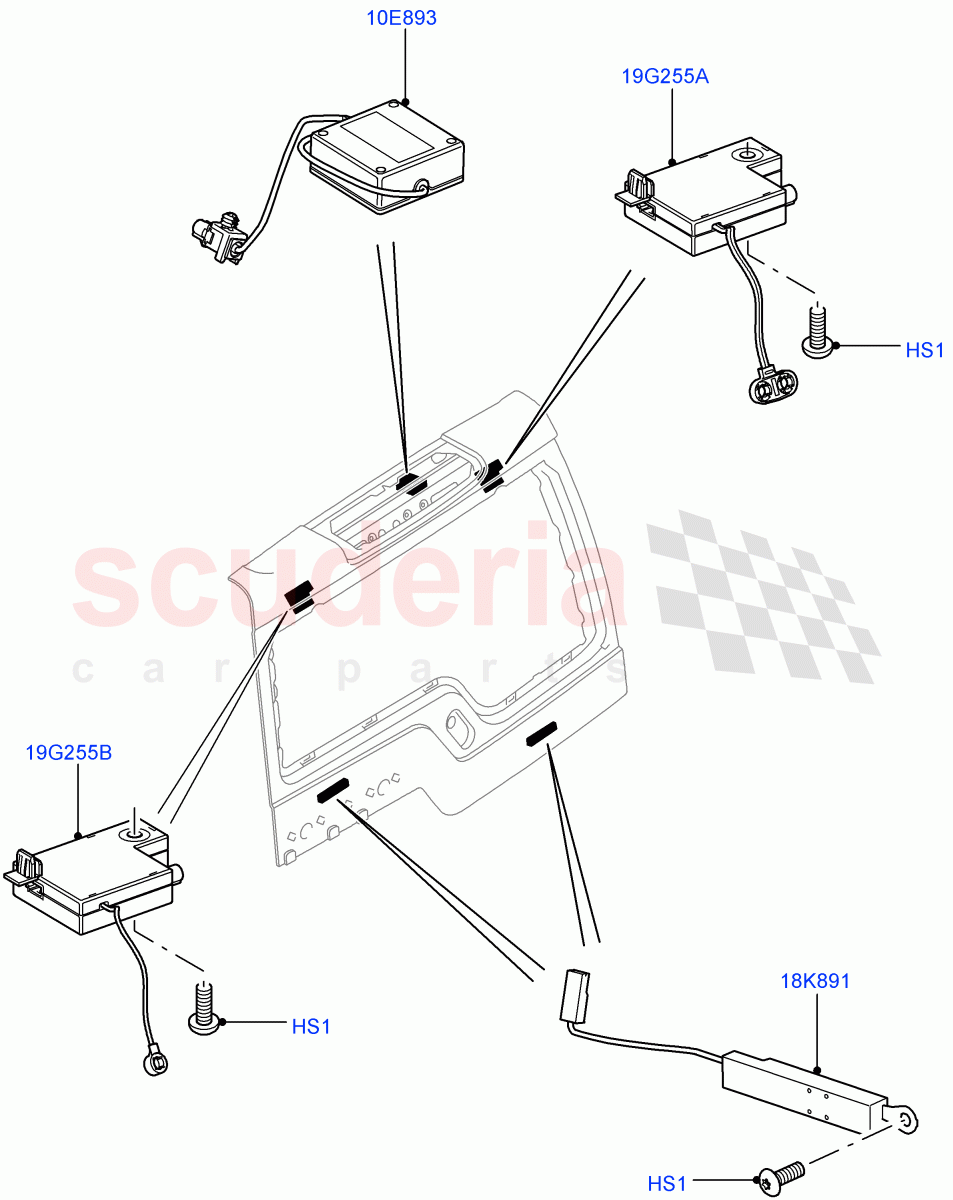 Aerial(Tailgate)((V)FROMAA000001) of Land Rover Land Rover Discovery 4 (2010-2016) [2.7 Diesel V6]