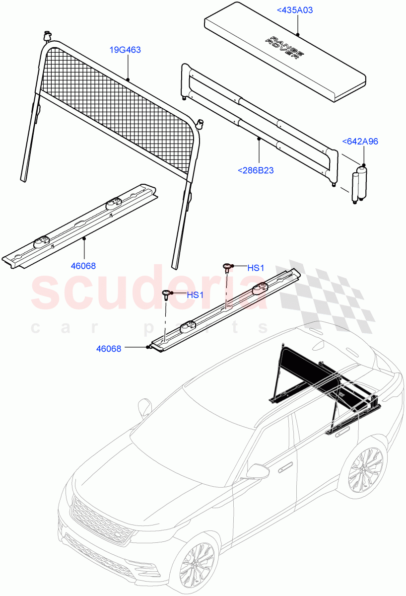 Load Compartment Trim(Floor) of Land Rover Land Rover Range Rover Velar (2017+) [2.0 Turbo Diesel AJ21D4]