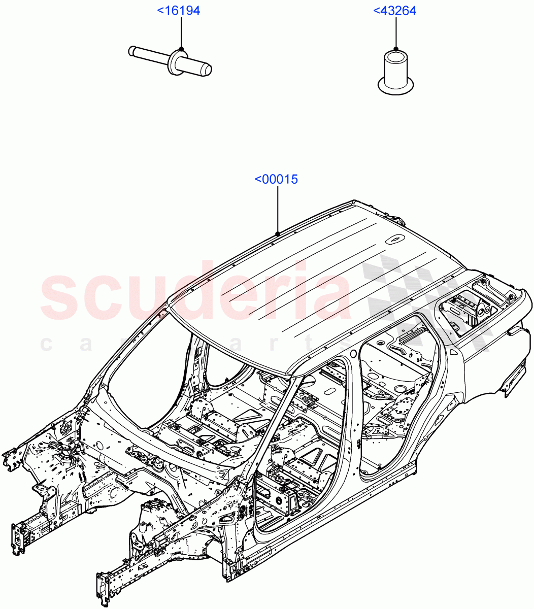 Bodyshell of Land Rover Land Rover Range Rover Sport (2014+) [2.0 Turbo Petrol GTDI]