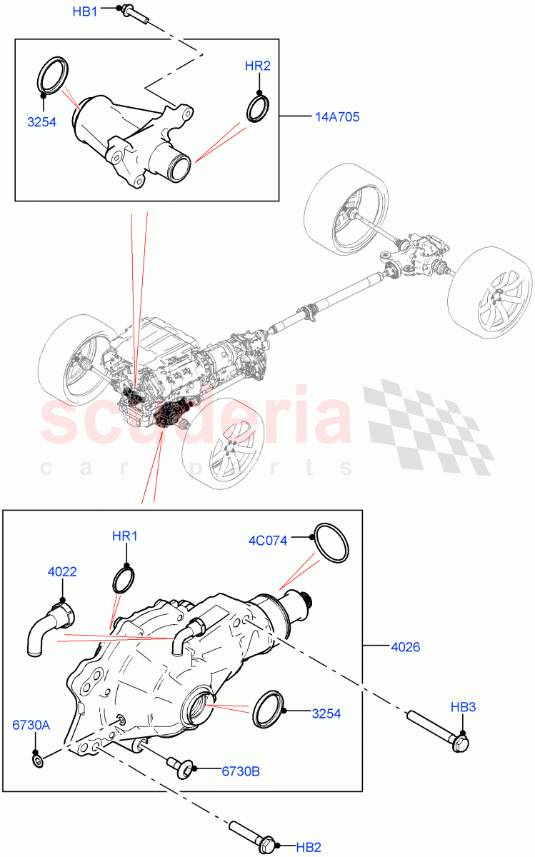 Front Axle Case((V)FROMMA000001) of Land Rover Land Rover Range Rover Velar (2017+) [3.0 I6 Turbo Petrol AJ20P6]