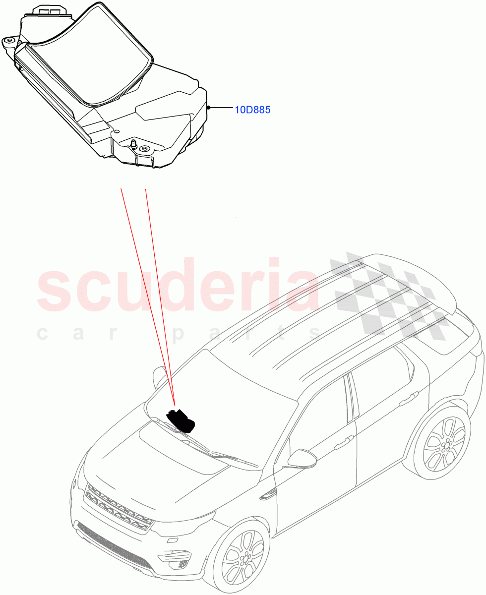 Head Up Display Module(Changsu (China),Head Up Display)((V)FROMHG347884) of Land Rover Land Rover Discovery Sport (2015+) [2.0 Turbo Petrol GTDI]