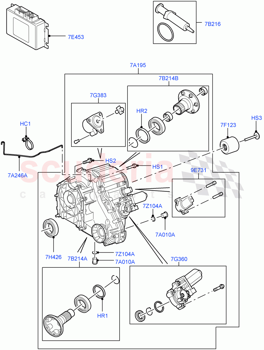 Transfer Drive Case(6 Speed Man ZF S6-53,6 Speed Auto ZF 6HP26 Steptronic)((V)TO9A999999) of Land Rover Land Rover Range Rover Sport (2005-2009) [4.2 Petrol V8 Supercharged]