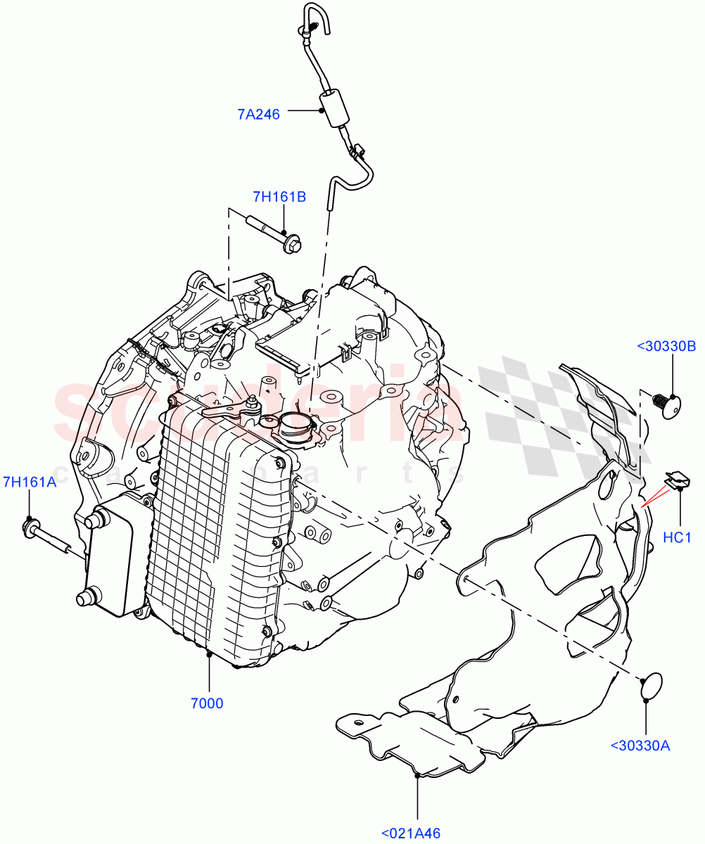 Auto Trans Assy & Speedometer Drive(2.0L AJ20P4 Petrol Mid PTA,9 Speed Auto Trans 9HP50,Changsu (China))((V)FROMKG006088) of Land Rover Land Rover Range Rover Evoque (2019+) [2.0 Turbo Diesel AJ21D4]