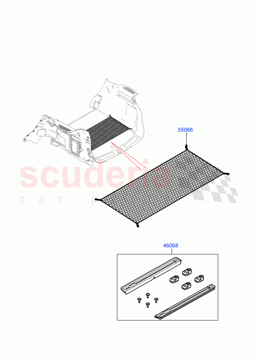 Load Retention Systems(Halewood (UK)) of Land Rover Land Rover Range Rover Evoque (2019+) [1.5 I3 Turbo Petrol AJ20P3]