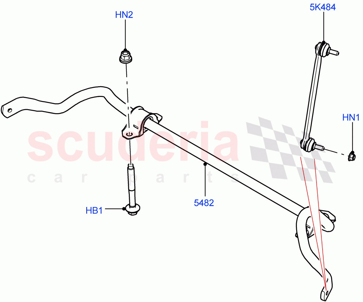 Front Cross Member & Stabilizer Bar (Stabilizer Bar) (Changsu (China)) ((V) FROMKG446857) of Land Rover Land Rover Discovery Sport (2015+) [2.0 Turbo Petrol GTDI]