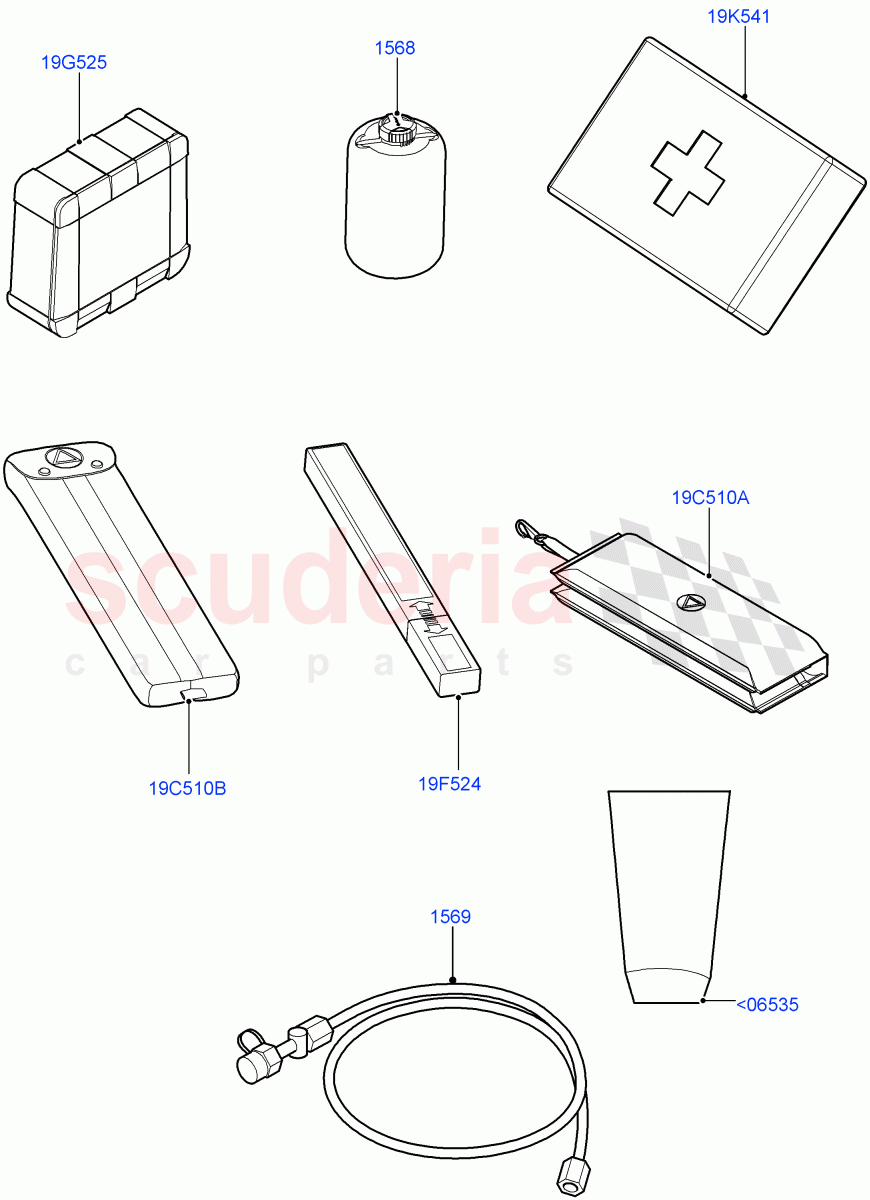 Emergency And Safety Equipment(Factory Fitted) of Land Rover Land Rover Range Rover Velar (2017+) [5.0 OHC SGDI SC V8 Petrol]