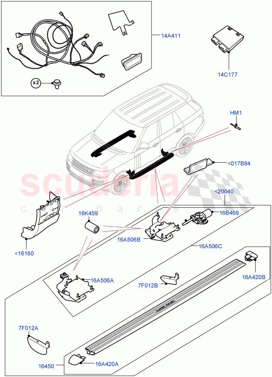 Side Steps And Tubes(Power Deployable, Accessory)((V)TOKA999999) of Land Rover Land Rover Range Rover (2012-2021) [4.4 DOHC Diesel V8 DITC]