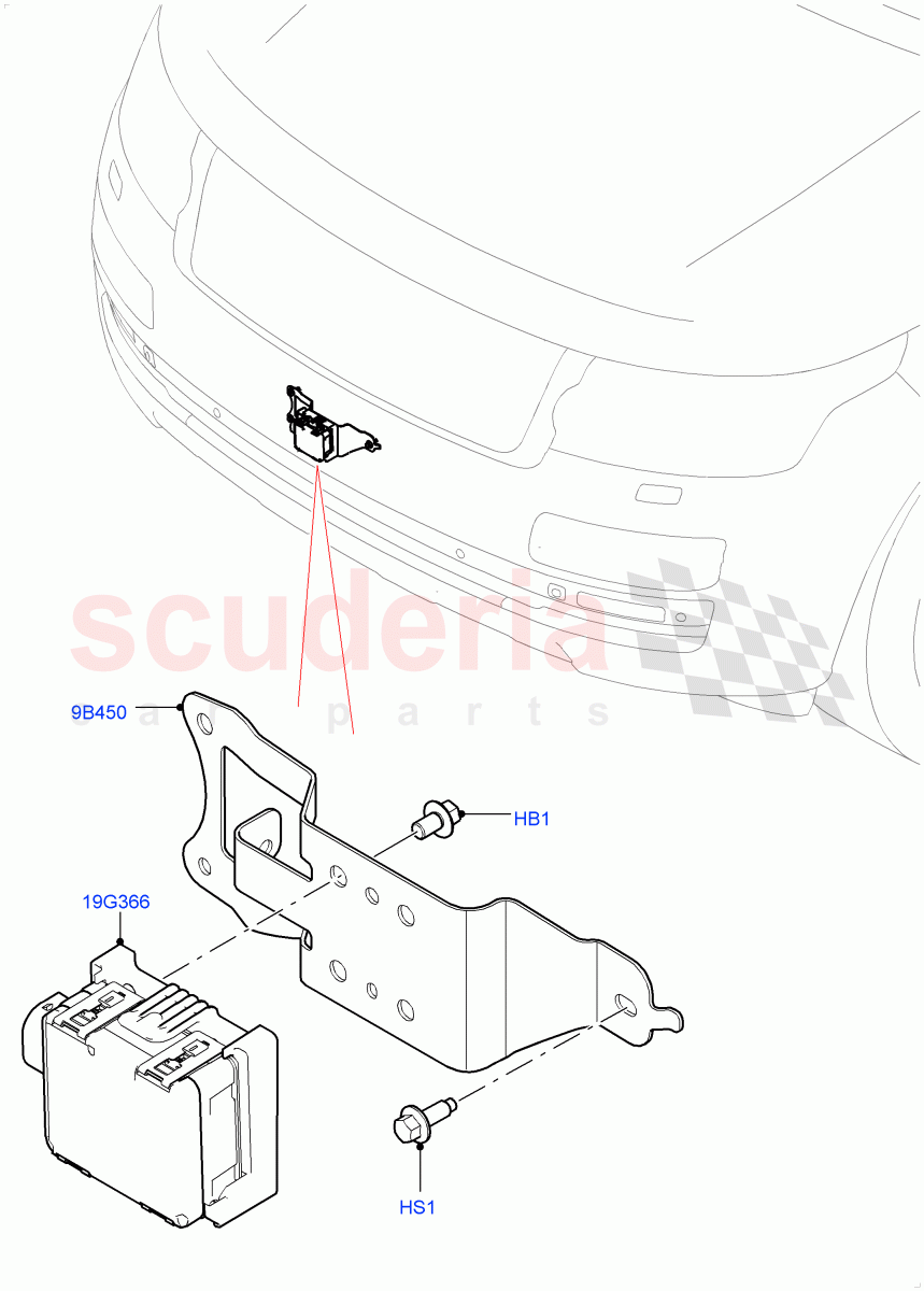 Speed Control (3.0L AJ20D6 Diesel High, ACC + Stop/go, Adaptive Speed Control+Queue Assist, ACC + Adaptive Lane Control) ((V) FROMLA000001) of Land Rover Land Rover Range Rover (2012-2021) [3.0 I6 Turbo Diesel AJ20D6]