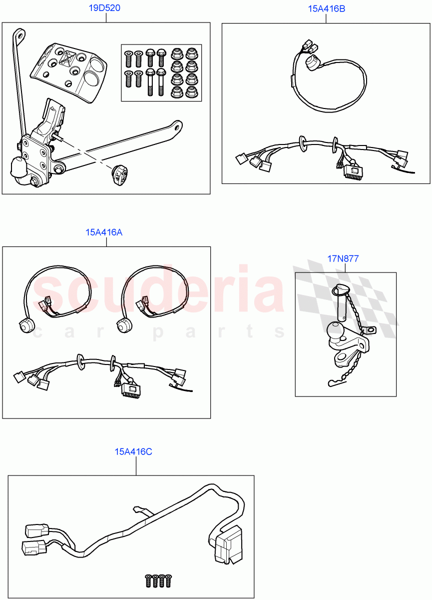 Tow Bar Installation(Accessory)((V)FROMAA000001) of Land Rover Land Rover Range Rover Sport (2010-2013) [3.6 V8 32V DOHC EFI Diesel]